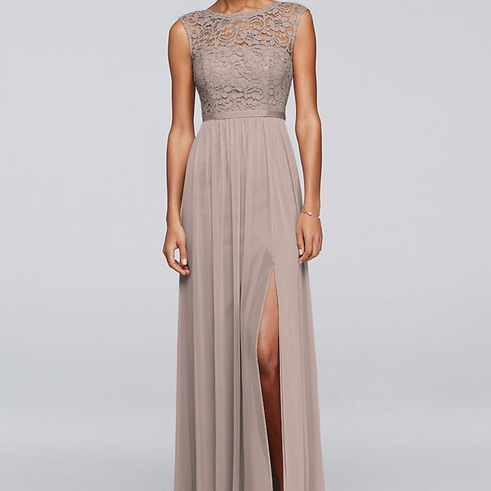 David’s Bridal Bridesmaid Dress in Biscotti